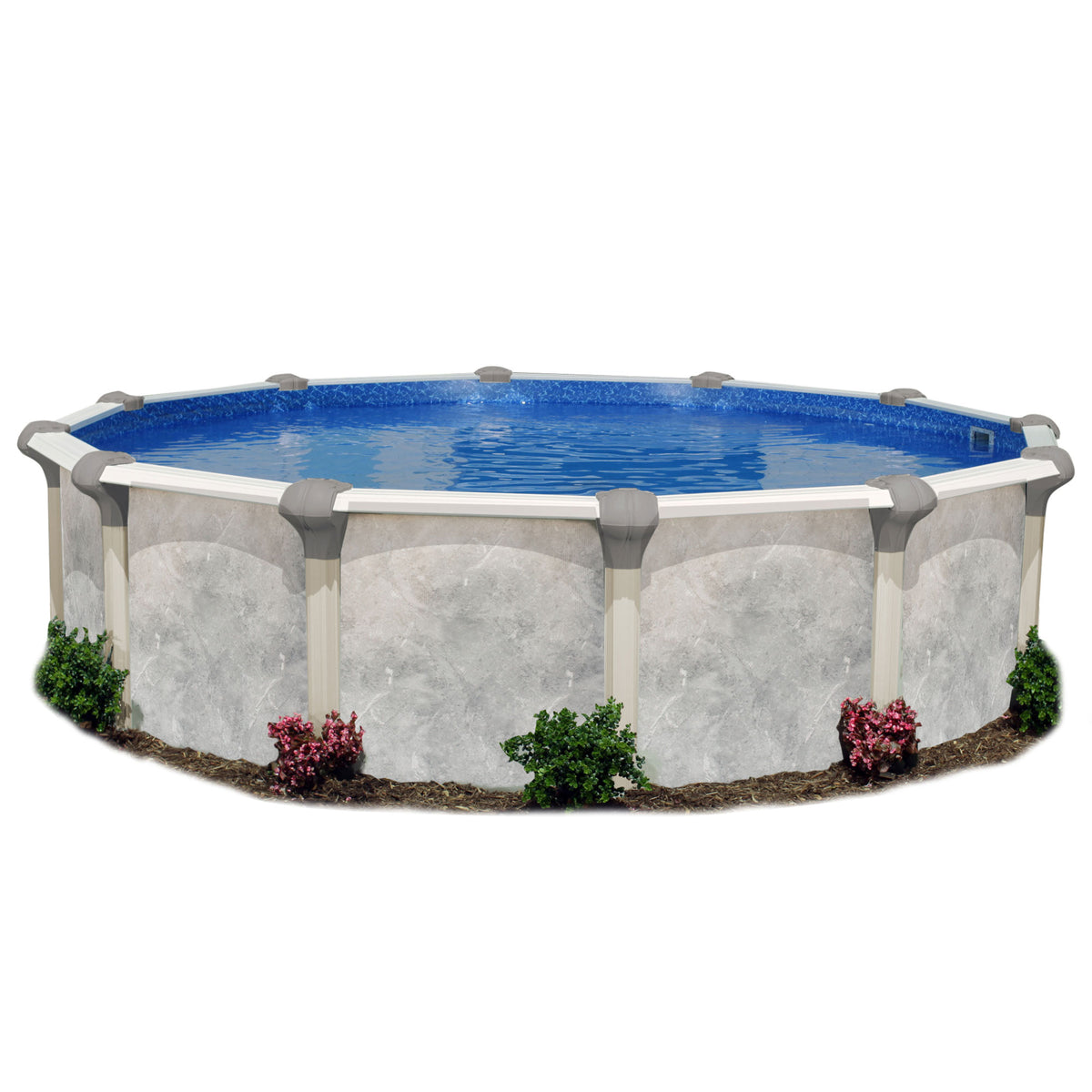 Embassy Pool Co Tahitian 12 Foot Hard Side Resin Frame Swimming Pool Package