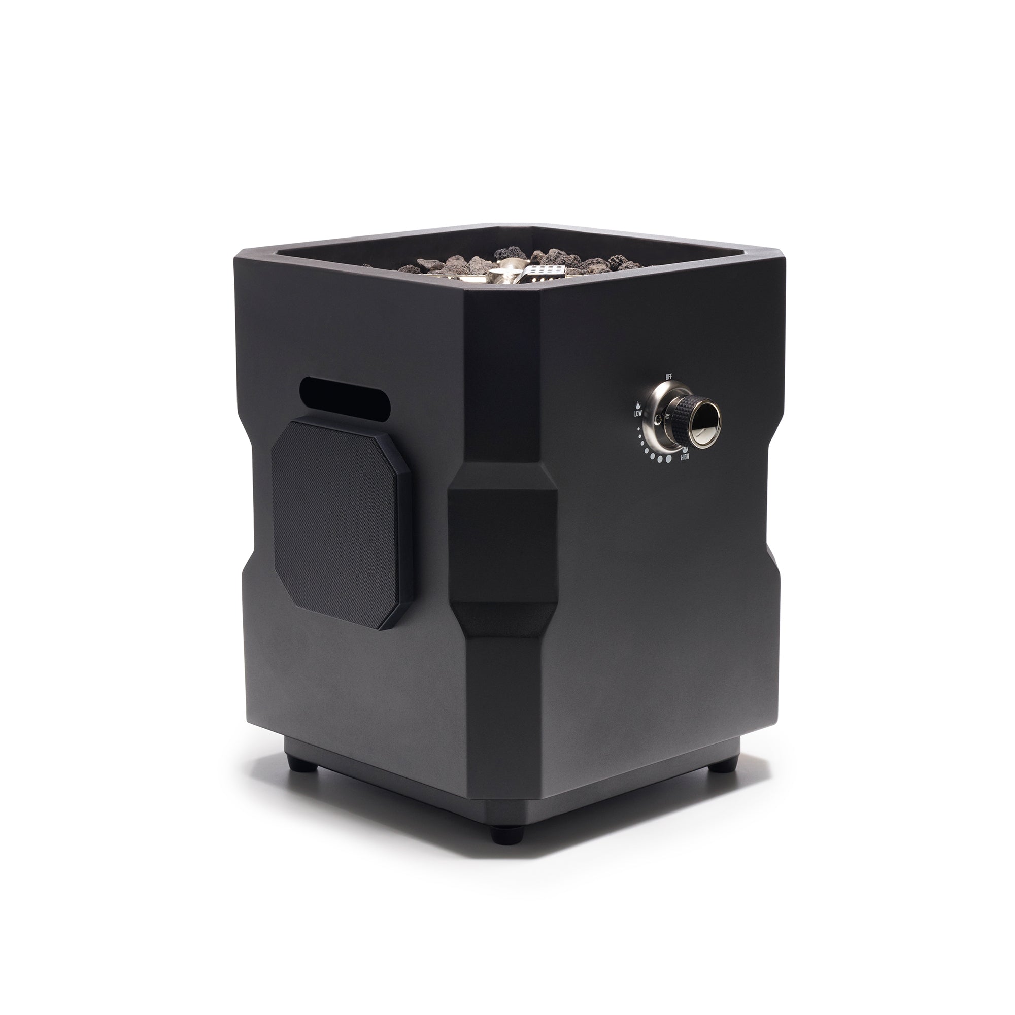 Ukiah Co Tailgater Wireless Fire Pit with Speaker Sound System, Black (Open Box)