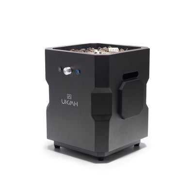 Ukiah Co Tailgater Wireless Fire Pit with Speaker Sound System, Black (Open Box)