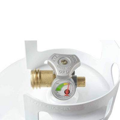Flame King Portable Empty LP Propane Gas Cylinder Tank w/Fuel Gauge, 20 Lb(Used)