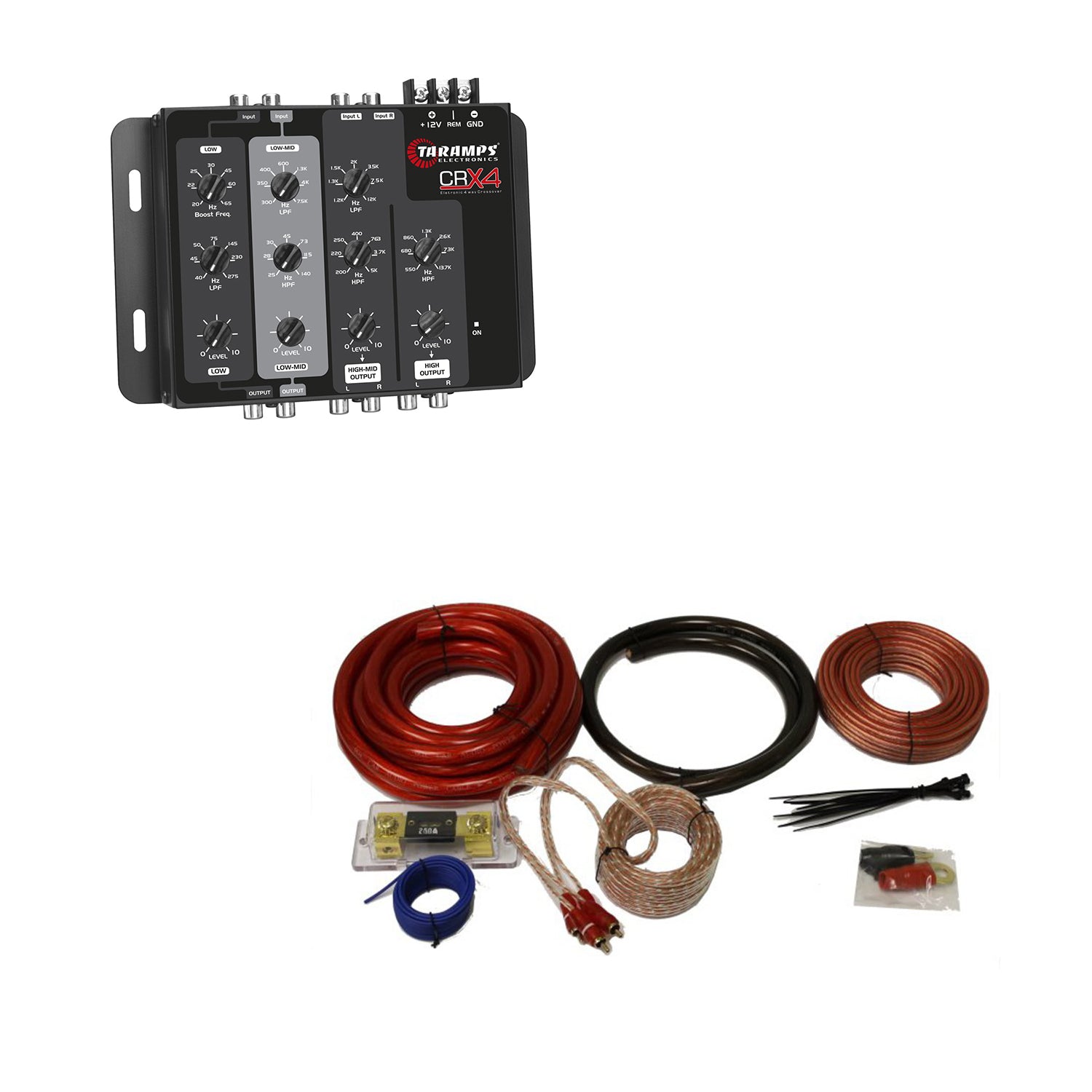 Taramps Car Audio Speaker Control System with QPower Wiring Installation Kit