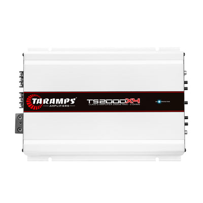 Taramps TS 2000X4 Car Audio 4 Channel Amplifier with QPower Installation Kit