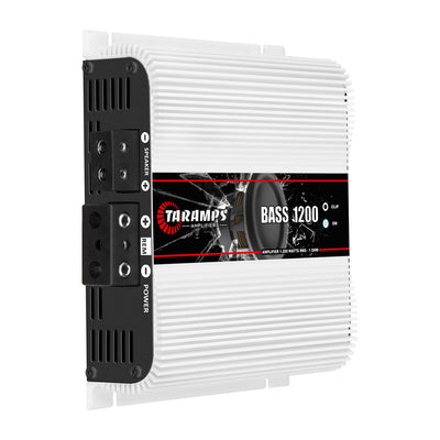 Taramps 1200W Auto Mono Amplifier with QPower Deluxe Car Amp Installation Kit