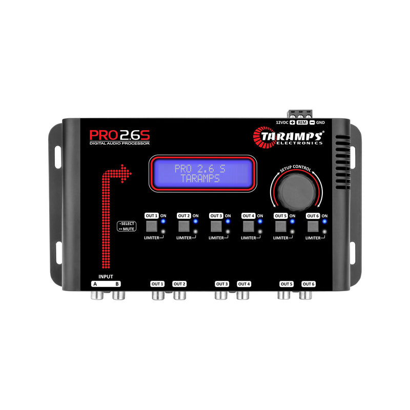 Taramps 900727 Pro 2.6S Audio Digital Processor with Audiopipe Installation Kit