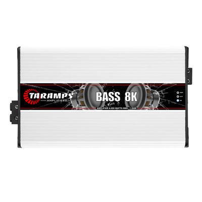 Taramps BASS 8K 8000 Watt RMS Mono Amp and QPower Amplifier Installation Kit