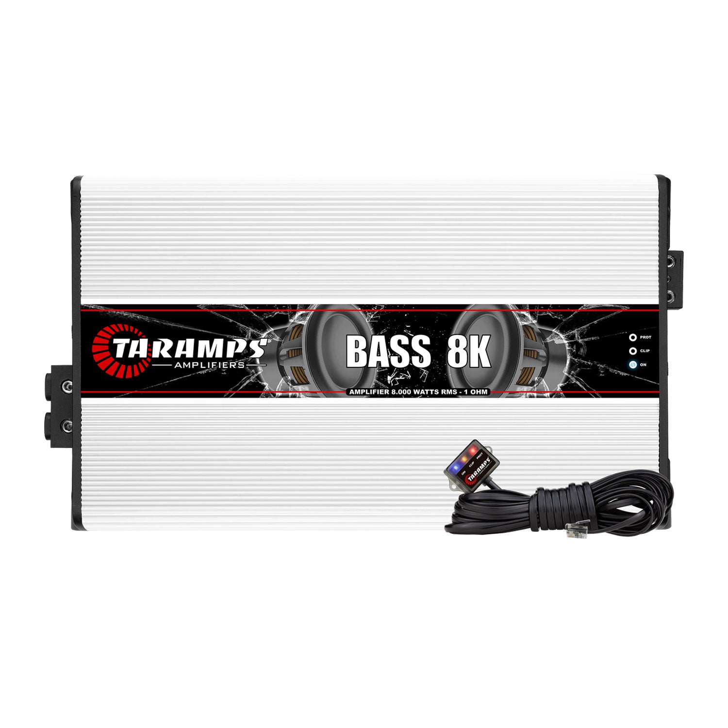 Taramps BASS 8K 8000 Watt RMS Mono Amp and QPower Amplifier Installation Kit