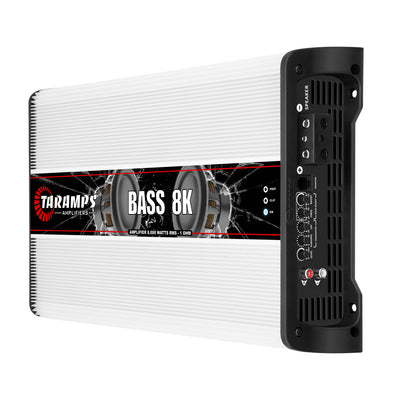 Taramps BASS 8K 8000 Watt RMS Mono Amp and QPower Amplifier Installation Kit
