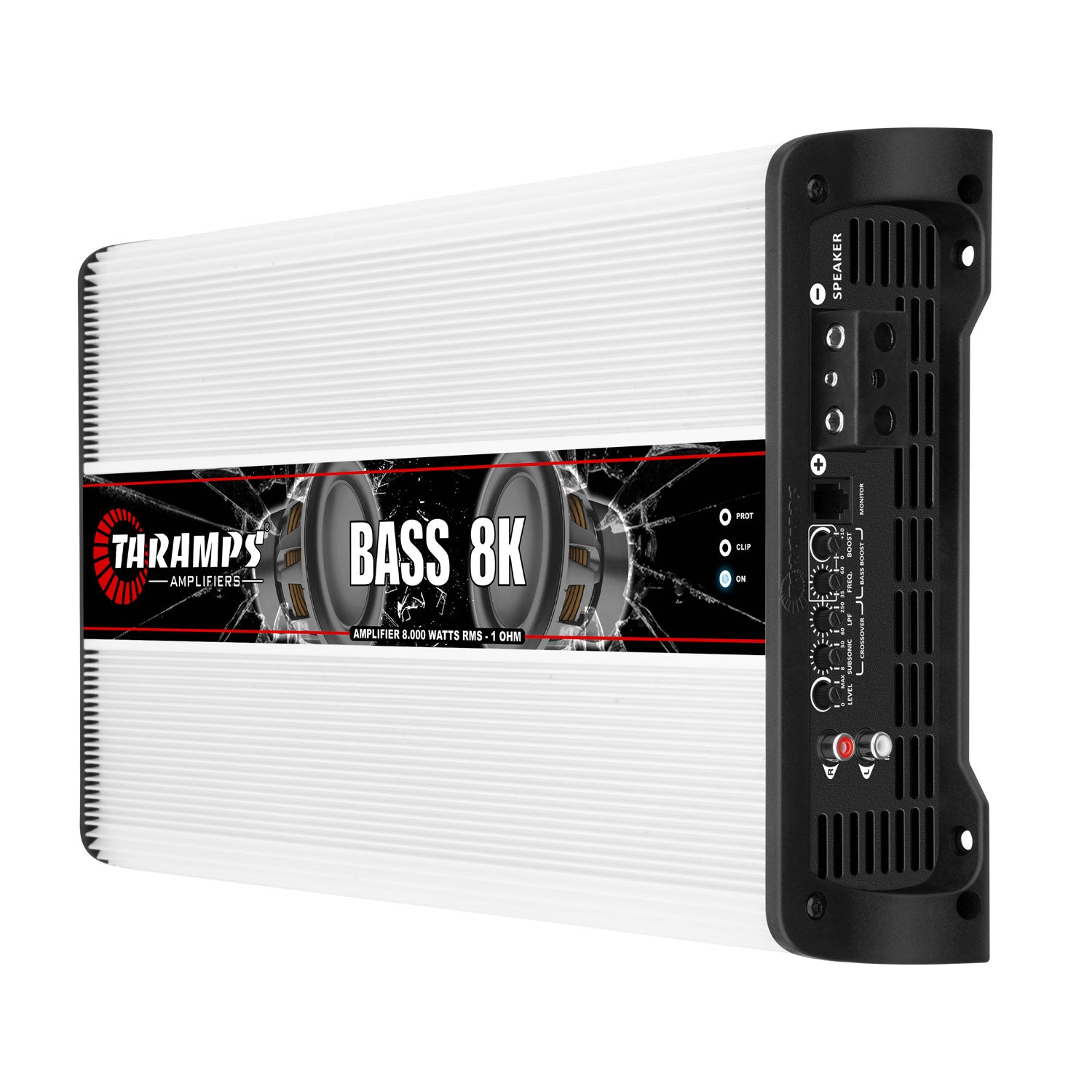 Taramps BASS 8K 8000 Watt RMS Mono Amp and QPower Amplifier Installation Kit