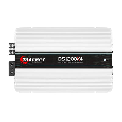 Taramps DS 1200X4 Car Audio 4 Channel Amplifier with QPower Installation Kit