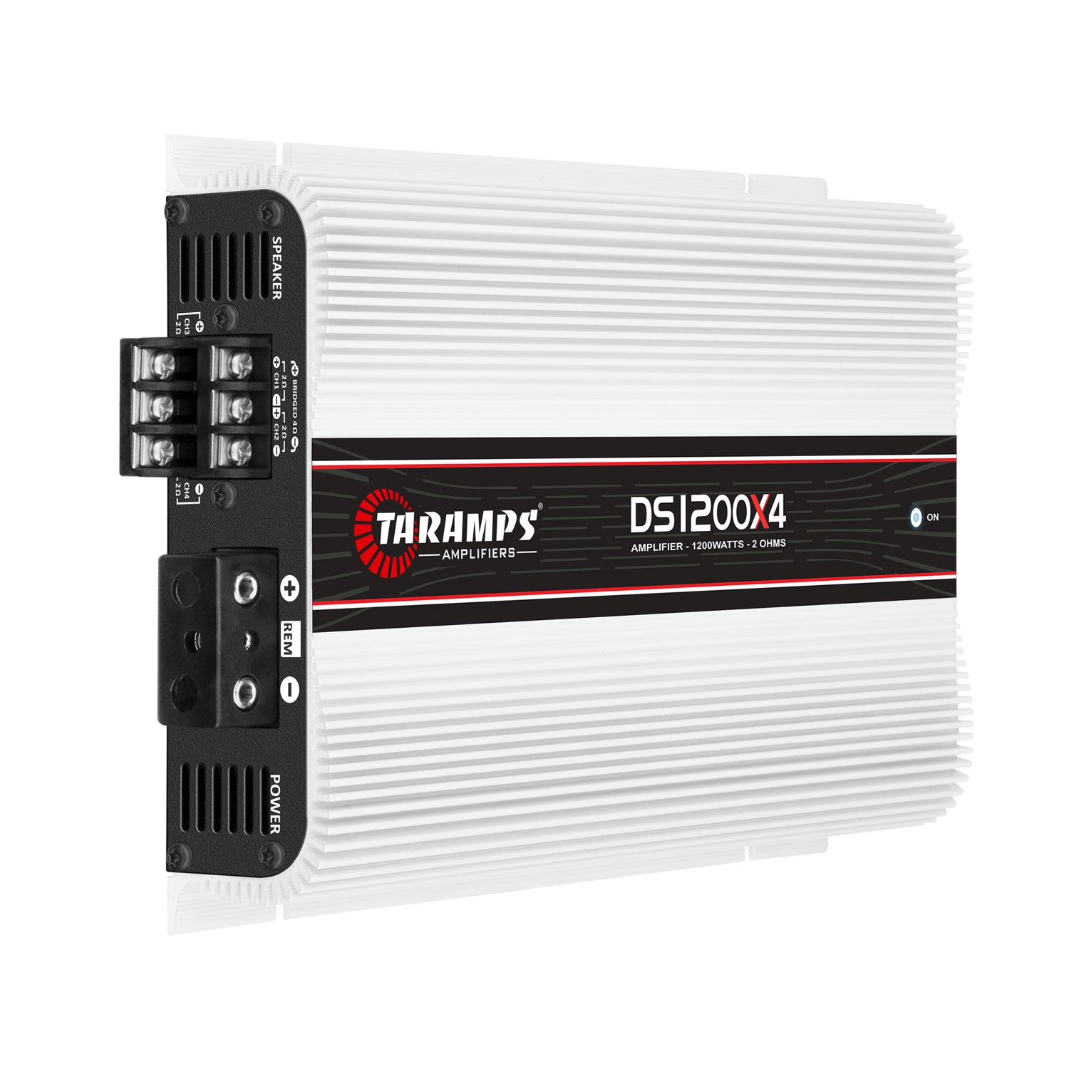 Taramps DS 1200X4 Car Audio 4 Channel Amplifier with QPower Installation Kit