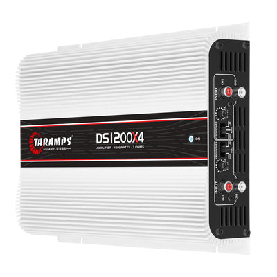 Taramps DS 1200X4 Car Audio 4 Channel Amplifier with QPower Installation Kit