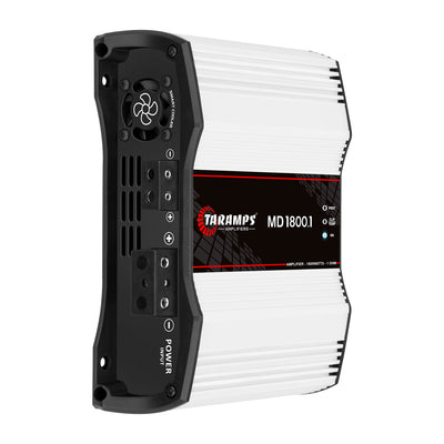 Taramps Class D MD 1800.1 1800 Watt Mono Amplifier and QPower Amp Install Kit