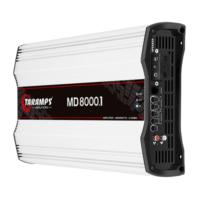 Taramps Class D 8000.1 Automotive Mono Amplifier w/ Audiopipe Installation Kit