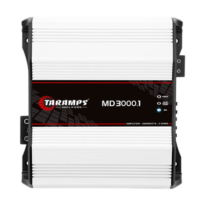 Taramps Class D MD 3000.1 Auto Sound Mono Amplifier w/ QPower Installation Kit