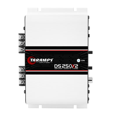 Taramps DS 250X2 Class D Audio 2 Channel Amplifier w/ QPower Installation Kit