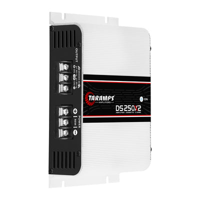 Taramps DS 250X2 Class D Audio 2 Channel Amplifier w/ QPower Installation Kit