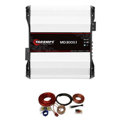 Taramps 900830 Class D Automotive Mono Amplifier with QPower Installation Kit