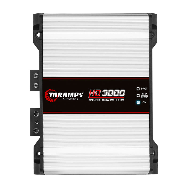 Taramps 3000 Watt Automotive Mono Amplifier Bundle w/ Audiopipe Installation Kit
