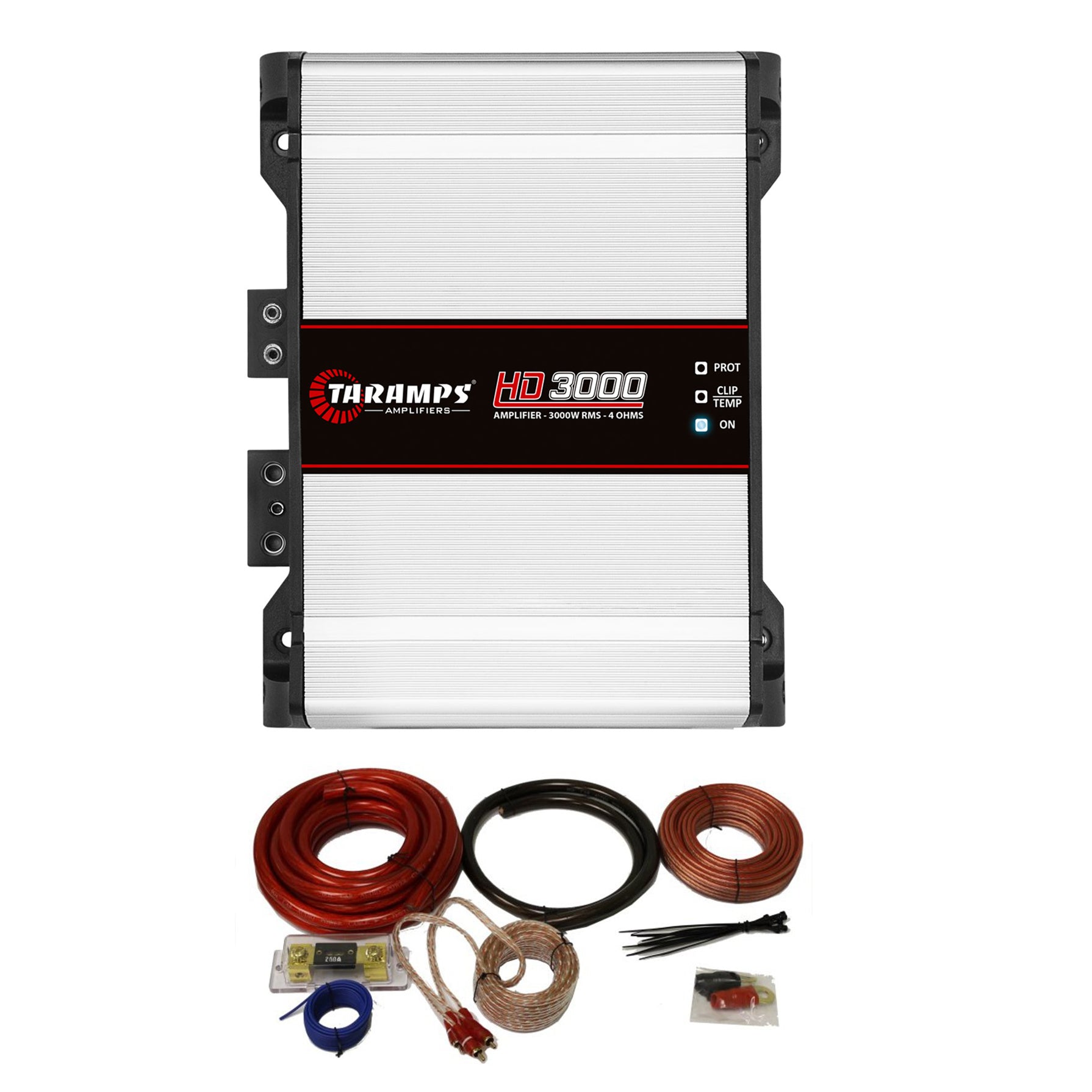 Taramps Automotive Mono Amplifier Bundle with QPower Wiring Installation Kit
