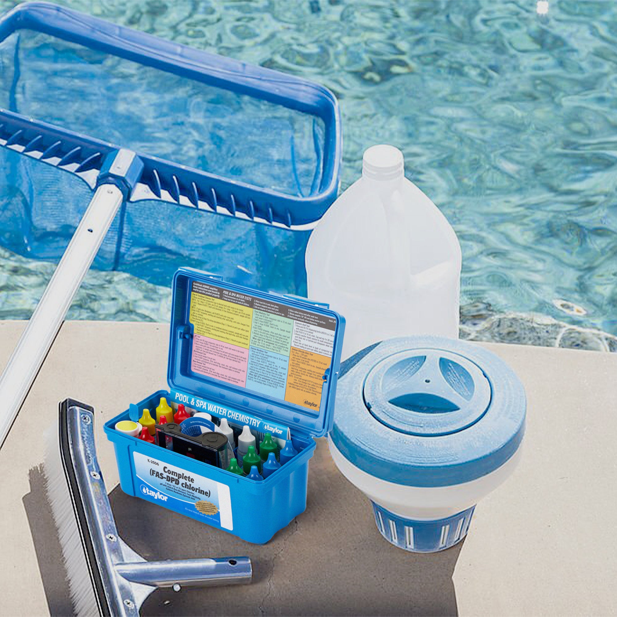 TAYLOR Complete Swimming Pool/Spa Test Kit FAS-DPD K2006 Chlorine (Open Box) - VMInnovations