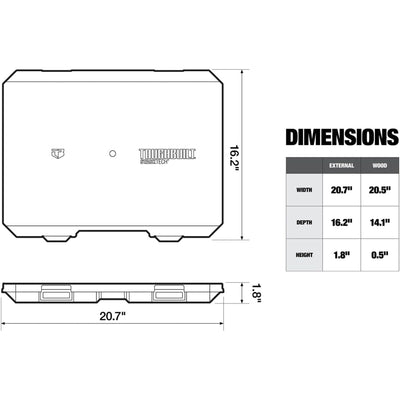 ToughBuilt StackTech Work Surface, Bamboo Wooden Flat Top Station (Open Box) - VMInnovations