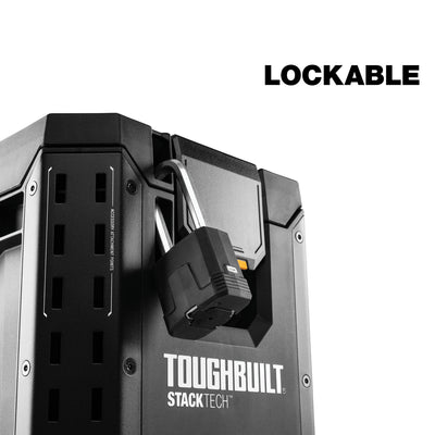 ToughBuilt Compact Tool Box Lockable Organizer w/Removable Tray (Open Box)
