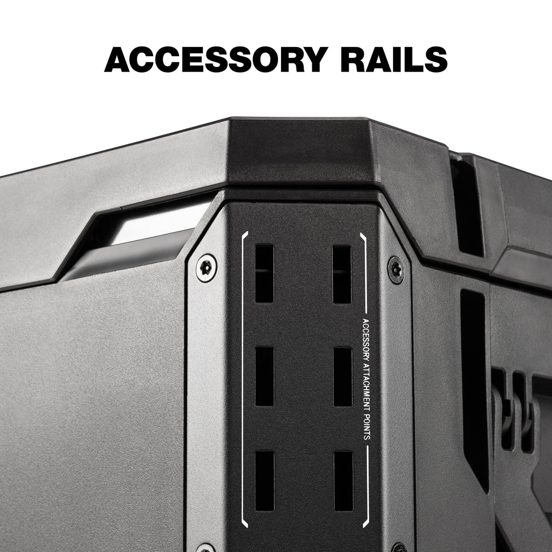 ToughBuilt XL Tool box Organizer with Lock and Removable Tray, Black (Open Box)