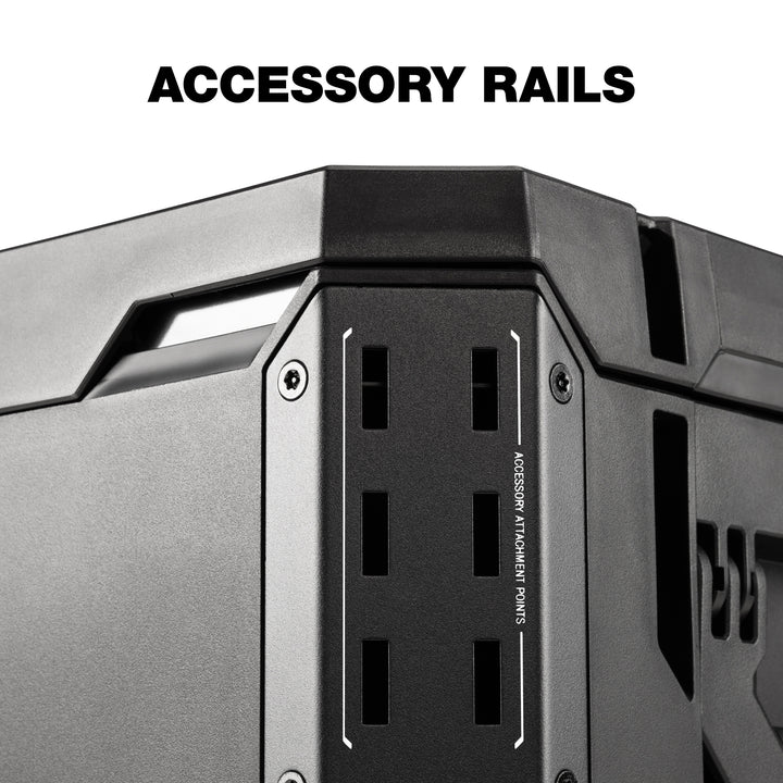 ToughBuilt XL Tool box Organizer with Lock and Removable Tray, Black (Open Box)