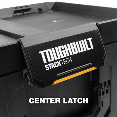 ToughBuilt XL Tool box Organizer with Lock and Removable Tray, Black (Open Box)