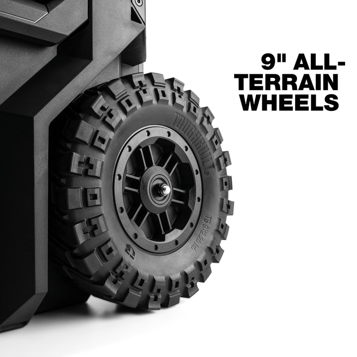 ToughBuilt Portable 2-in-1 Rolling Tool Box, Wheels & Stackable, Black(Open Box) - VMInnovations