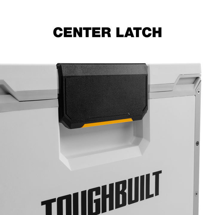 ToughBuilt StackTech XL Cooler, Stackable 38 Quart Hard Shell Ice Chest, White