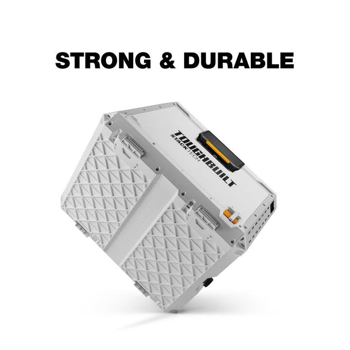 ToughBuilt StackTech XL Cooler, 38 Quart Hard Shell Ice Chest, White (Open Box)