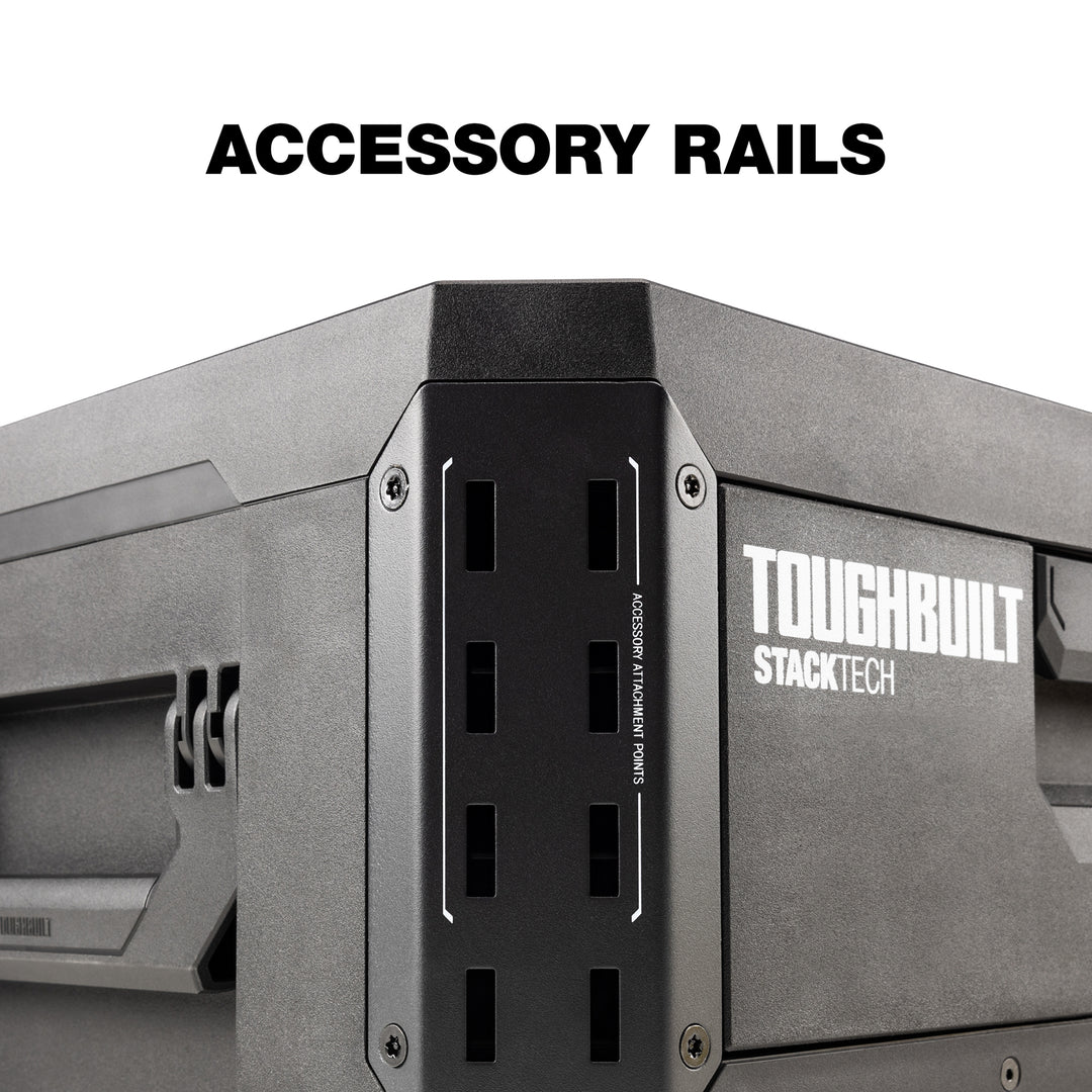 ToughBuilt StackTech 1-Drawer Tool Box, Durable Plastic Storage Organizer (Used)