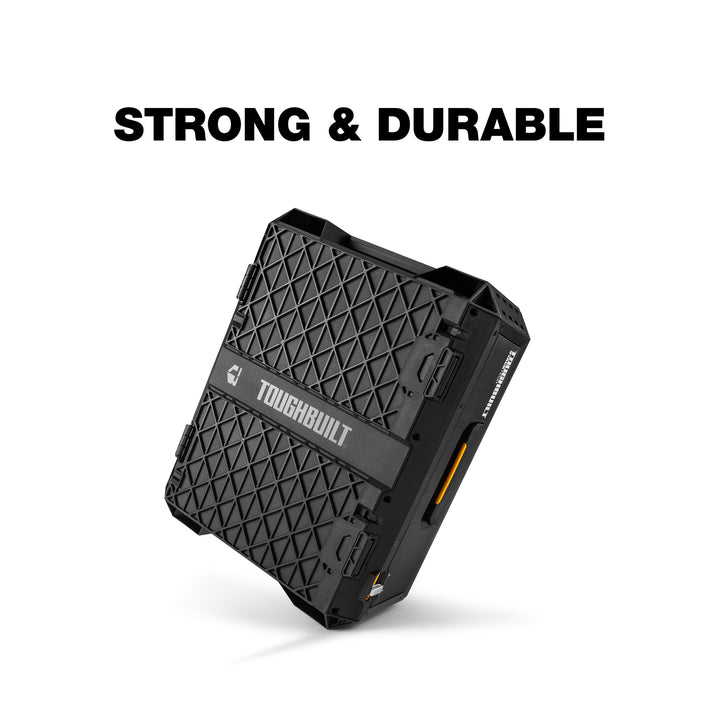 ToughBuilt StackTech 1-Drawer Tool Box, Durable Plastic Storage, Black(Open Box)
