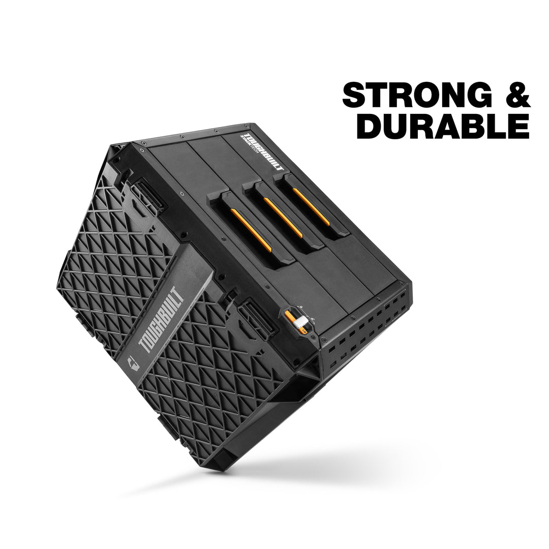 ToughBuilt StackTech 3-Drawer Tool Box, Durable Plastic Organizer (Open Box)