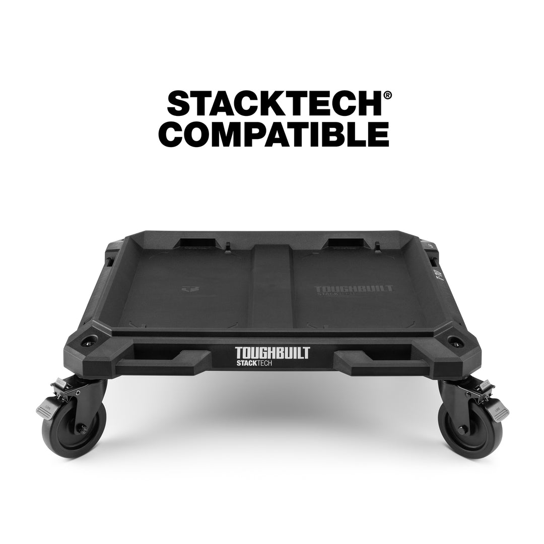 ToughBuilt 4-Wheel Cart, Rolling Dolly for StackTech Tool Boxes & Organizers