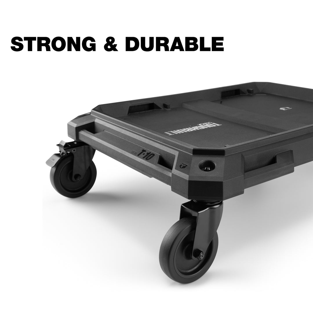 ToughBuilt 4-Wheel Cart, Rolling Dolly for StackTech Tool Boxes & Organizers