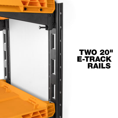 ToughBuilt StackTech 2-Shelf System, Wall Mounted Tool Storage Organizer Shelves - VMInnovations