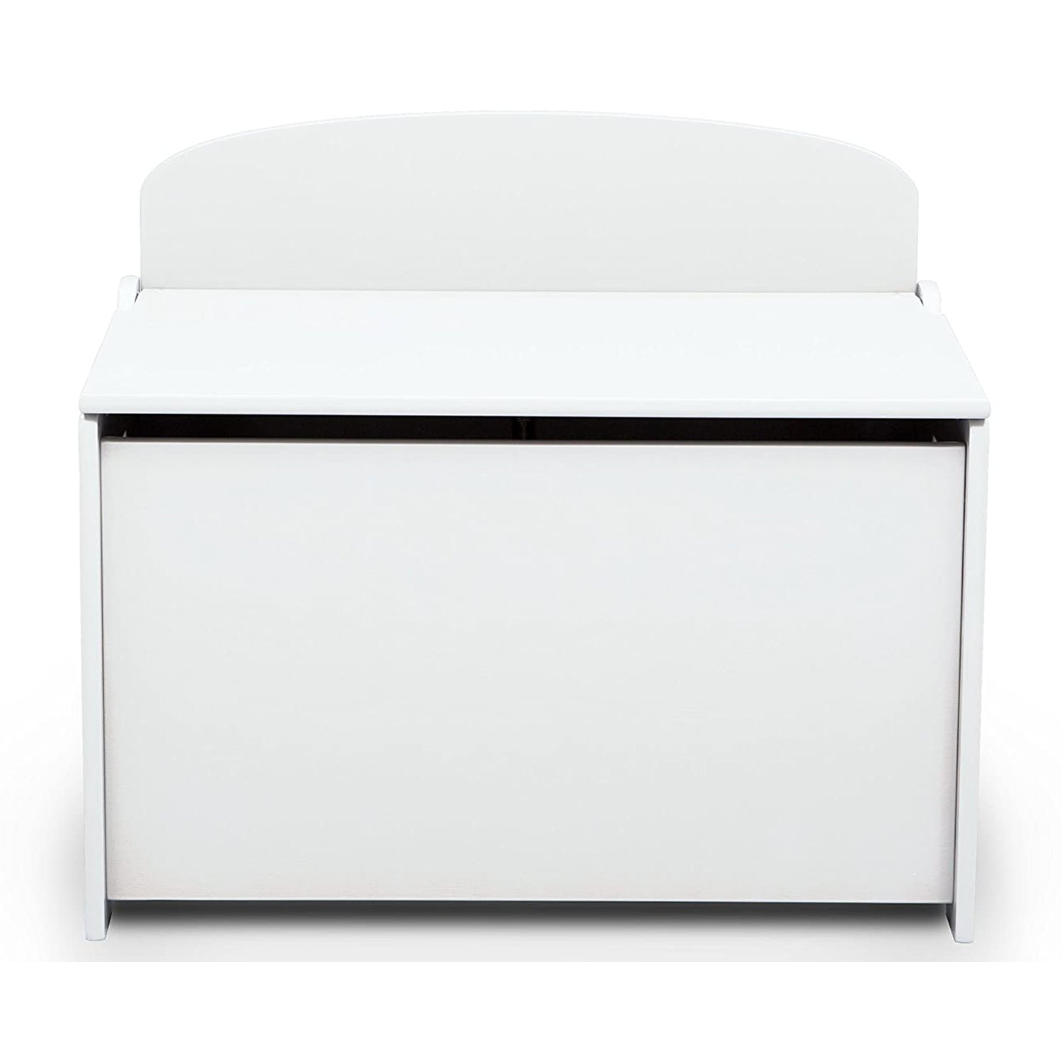 Delta Children MySize Deluxe Toy Box Kid's Room Storage Chest, White (Open Box)