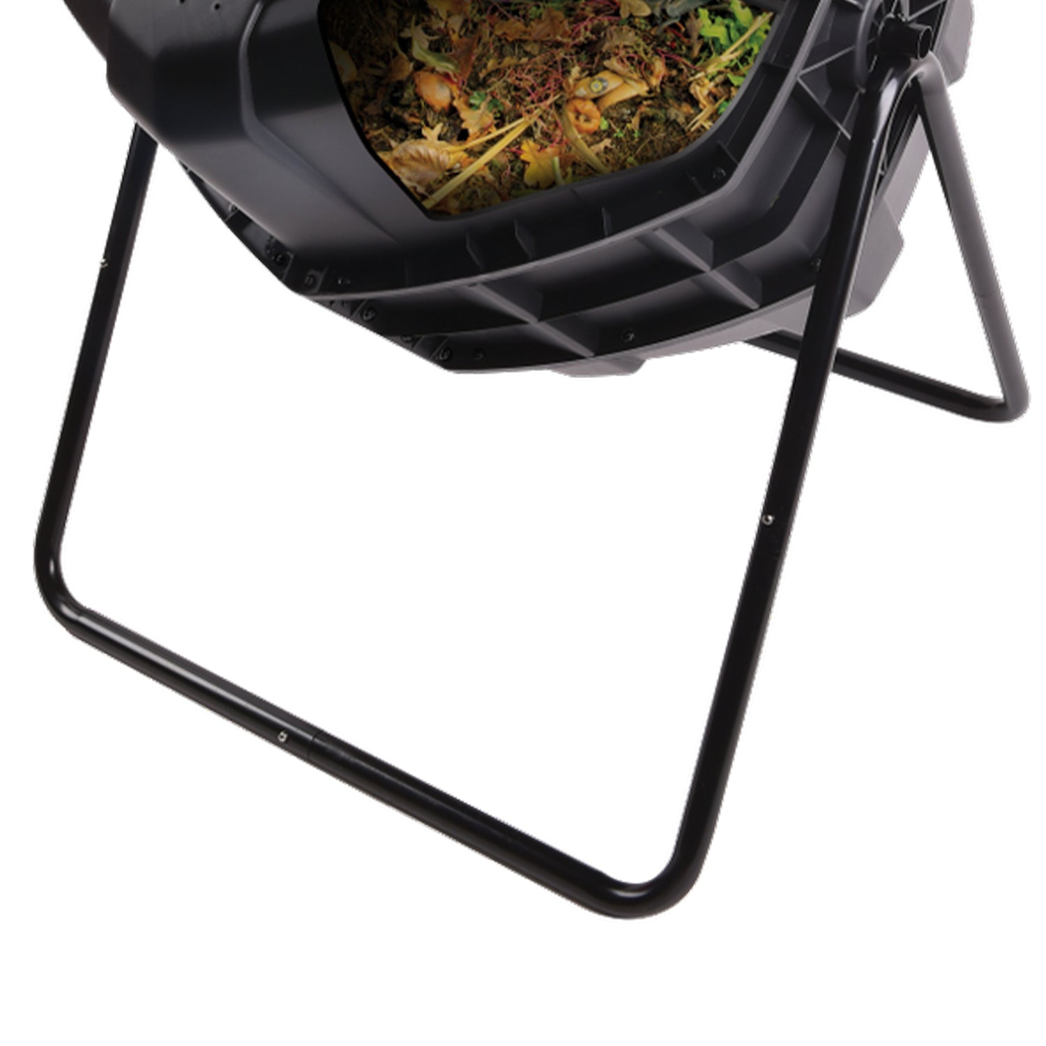 Tumbleweed 170 Liter 45 Gallon Outdoor Garden Rolling Compost Tumbler Bin, Black - VMInnovations