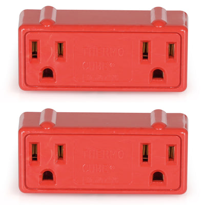 Farm Innovators Thermo Cube Warm Weather Auto On Thermostatic Dual Outlet,2 Pack