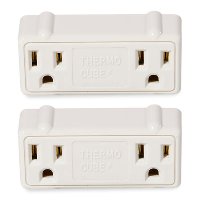 Farm Innovators TC-2 Thermo Cube Auto On Thermostatic Double Outlet (2 Pack)