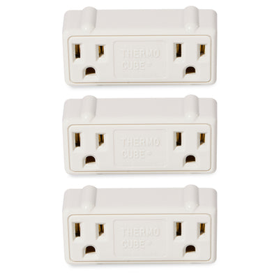 Farm Innovators TC-2 Thermo Cube Auto On Thermostatic Double Outlet (3 Pack)