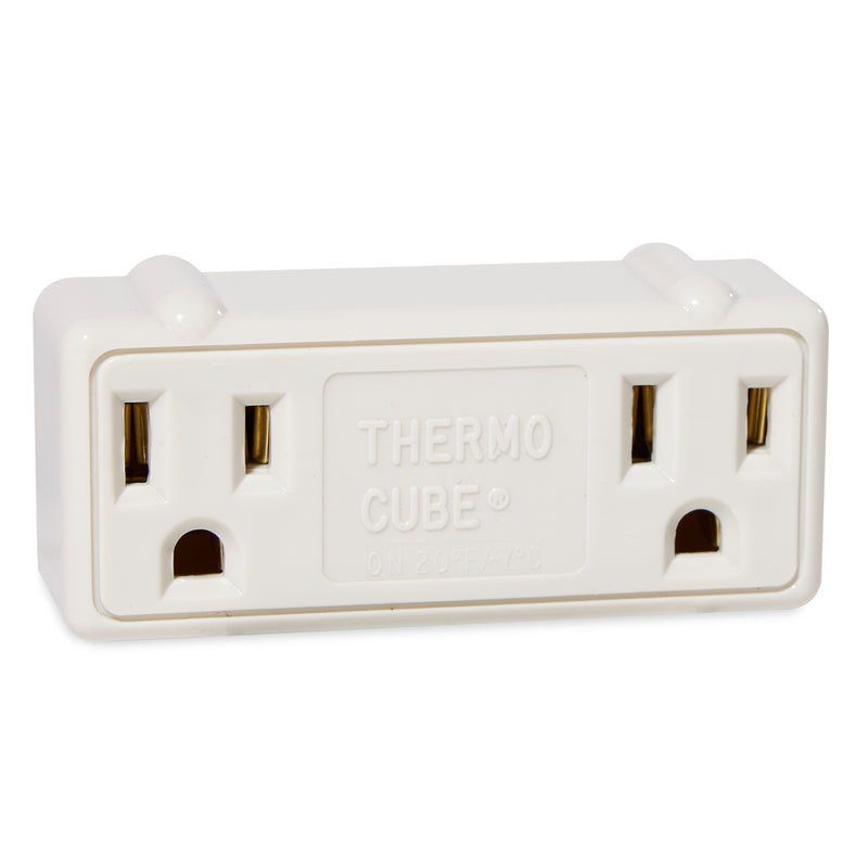 Farm Innovators TC-2 Thermo Cube Cold Weather Auto On Thermostatic Double Outlet