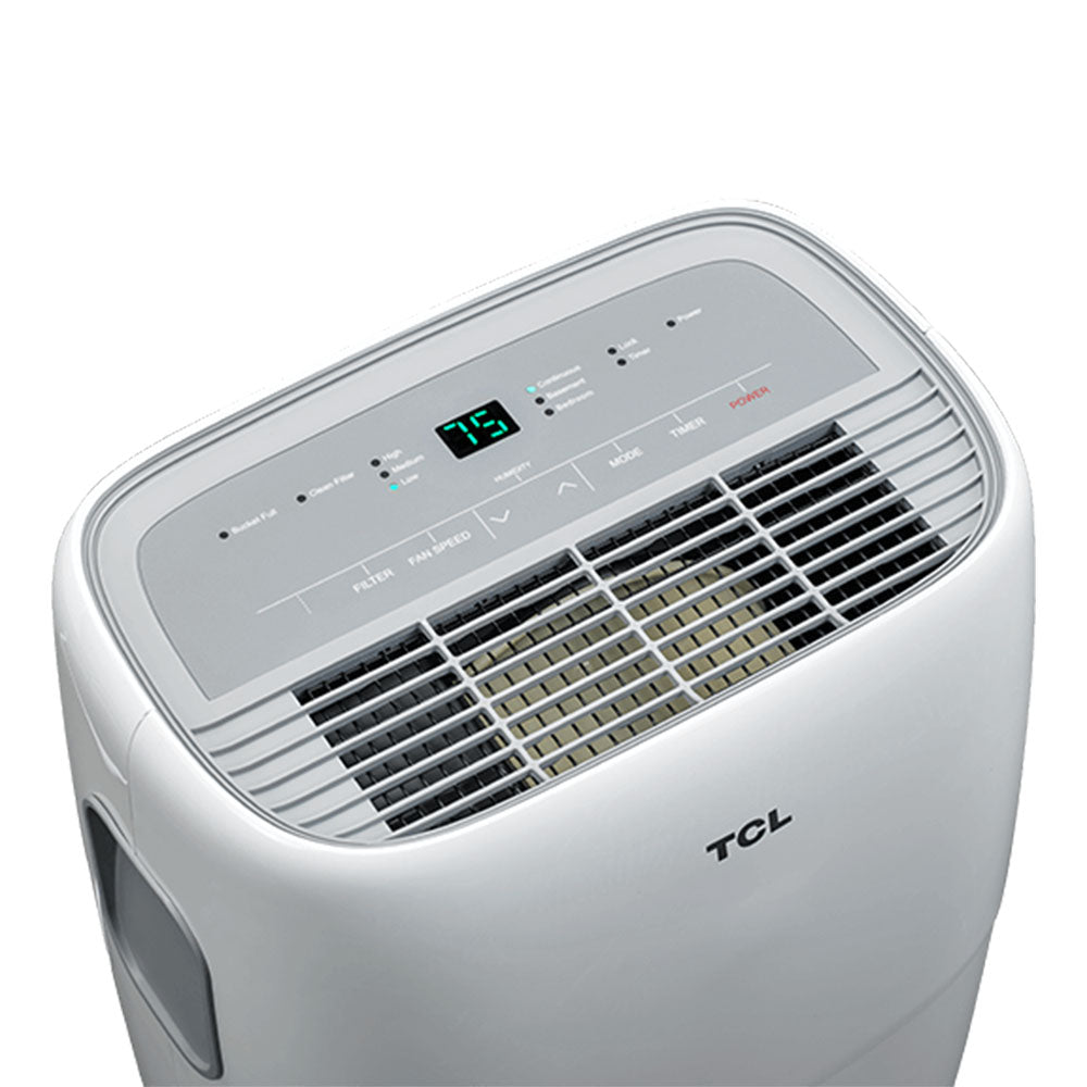 TCL 40 Pint Smart Dehumidifier with Bucket for Home, Handles up to 3,500 Sq Ft (Refurbished)