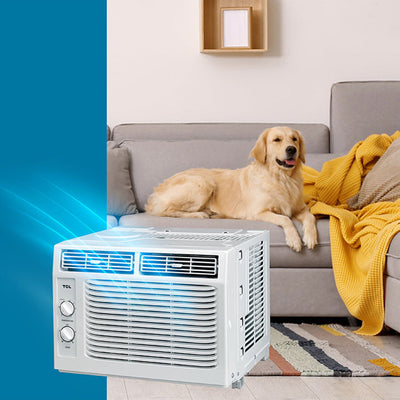 TCL 5WR1-A 5,000 BTU Home Window Air Conditioner with Mechanical Controls, White - VMInnovations
