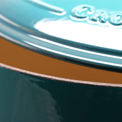 Crock-Pot 7 Quart Covered Dutch Oven, Teal & Gibson 30 Ounce Soup Bowl (2 Pack)