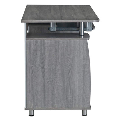 Techni Mobili Floating Modern Office Desk & Complete Computer Workstation, Gray