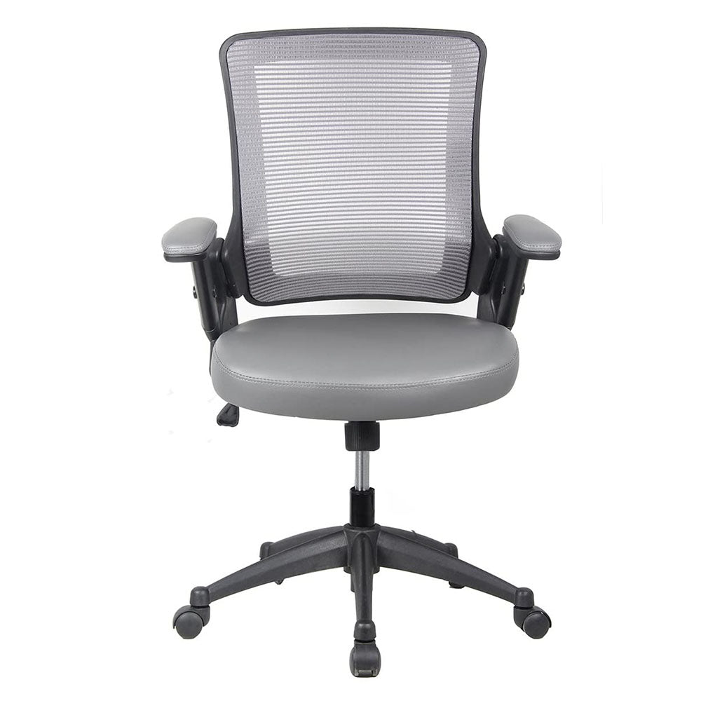 Techni Mobili Modern High Back Height Adjustable Studio Office Desk Chair, Gray