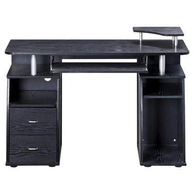Techni Mobili Modern Office Desk and Complete Computer Workstation, Espresso - VMInnovations